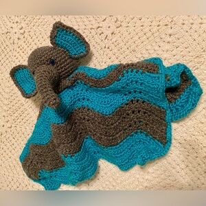 NWOT Handmade Elephant Baby Blanket Plushie